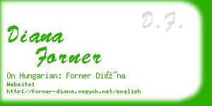 diana forner business card